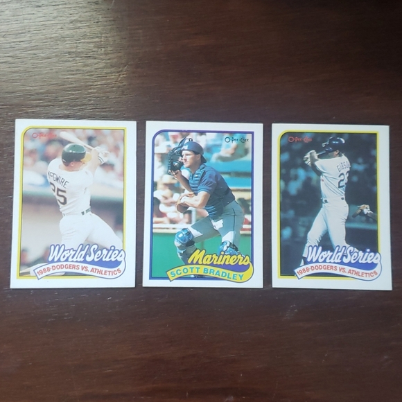7 O-pee-chee baseball cards lot 1989 vintage mint - Picture 3 of 10
